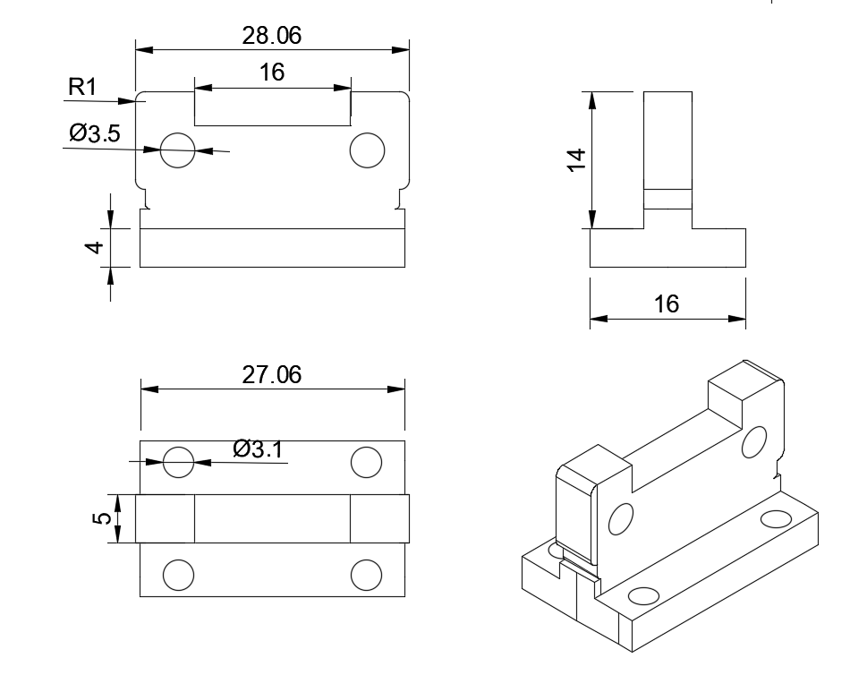 Soporte para Sensor ToF